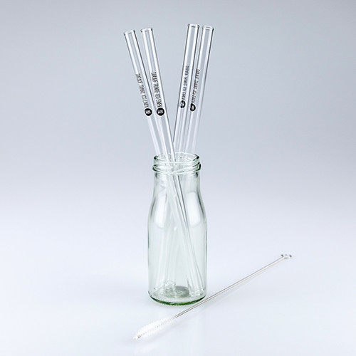 Trinkhalm GLASKLAR, lang