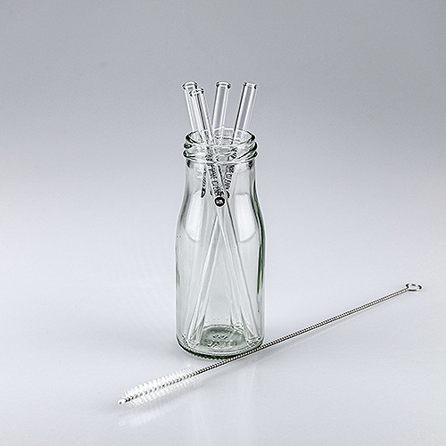 Trinkhalm GLASKLAR, kurz