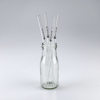 Trinkhalm GLASKLAR, mittel